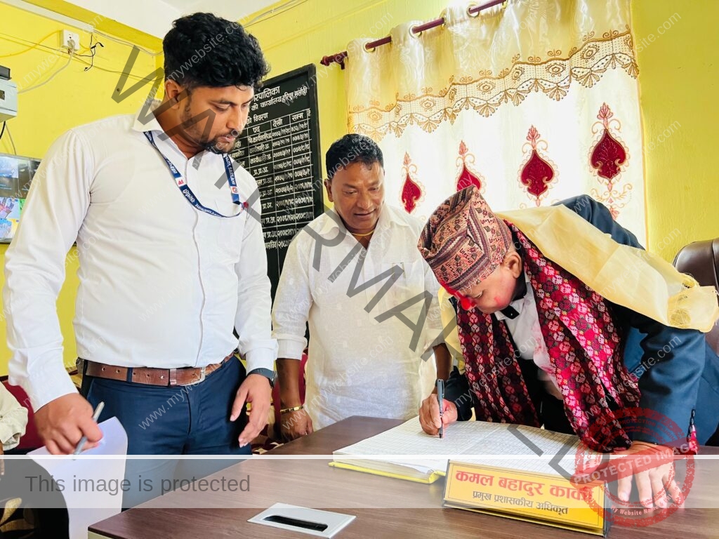 हरिपुर नगरपालिकामा नयाँ हाकिमको रुपमा कमल बहादुर कार्कि हाजिर