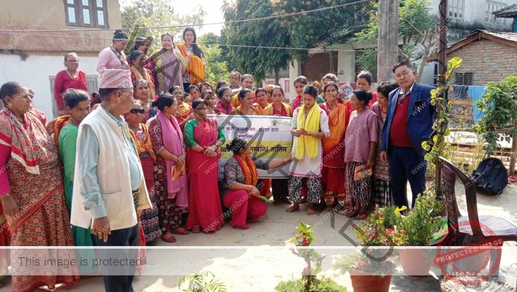 जियाजोरमा ३८ जनालाई नर्सरी ब्यवस्थापन तालिम